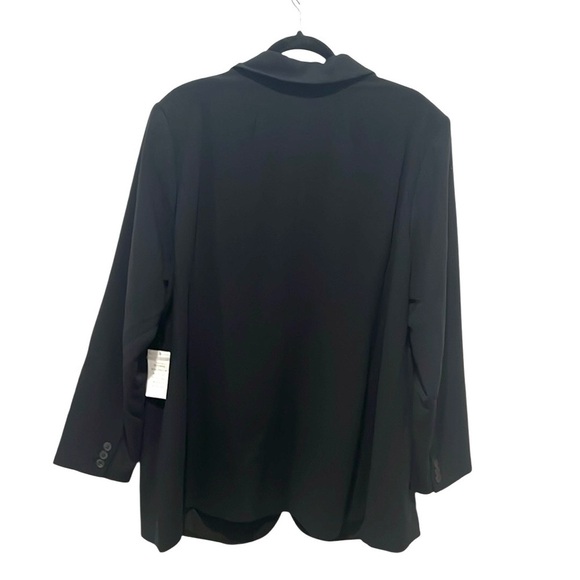 Eloquii women’s black two button blazer size 22 NWT - Picture 2 of 9
